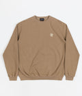 Bronze 56K B Logo Embroidered Crewneck Sweatshirt in Light Brown