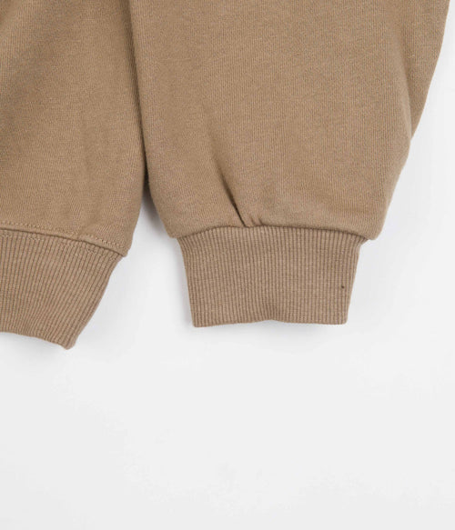 Bronze 56K B Logo Embroidered Crewneck Sweatshirt in Light Brown