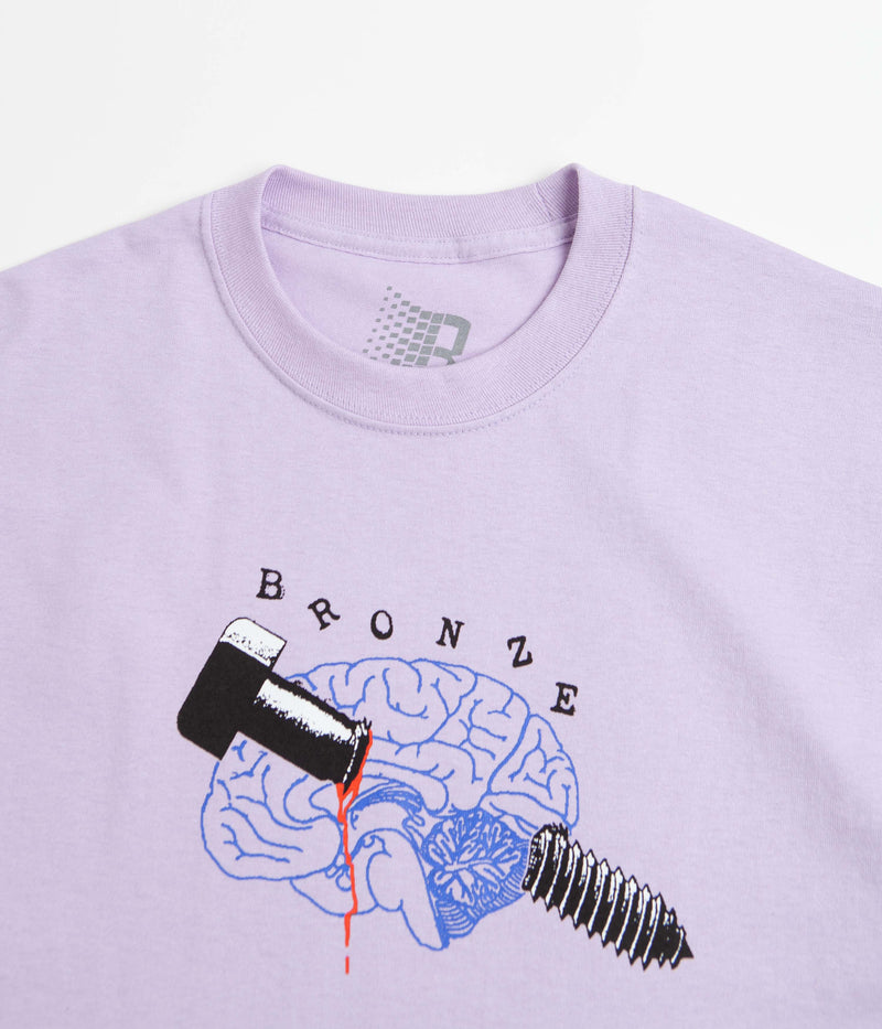 Bronze 56K Bolt Brain T-Shirt in Lavender
