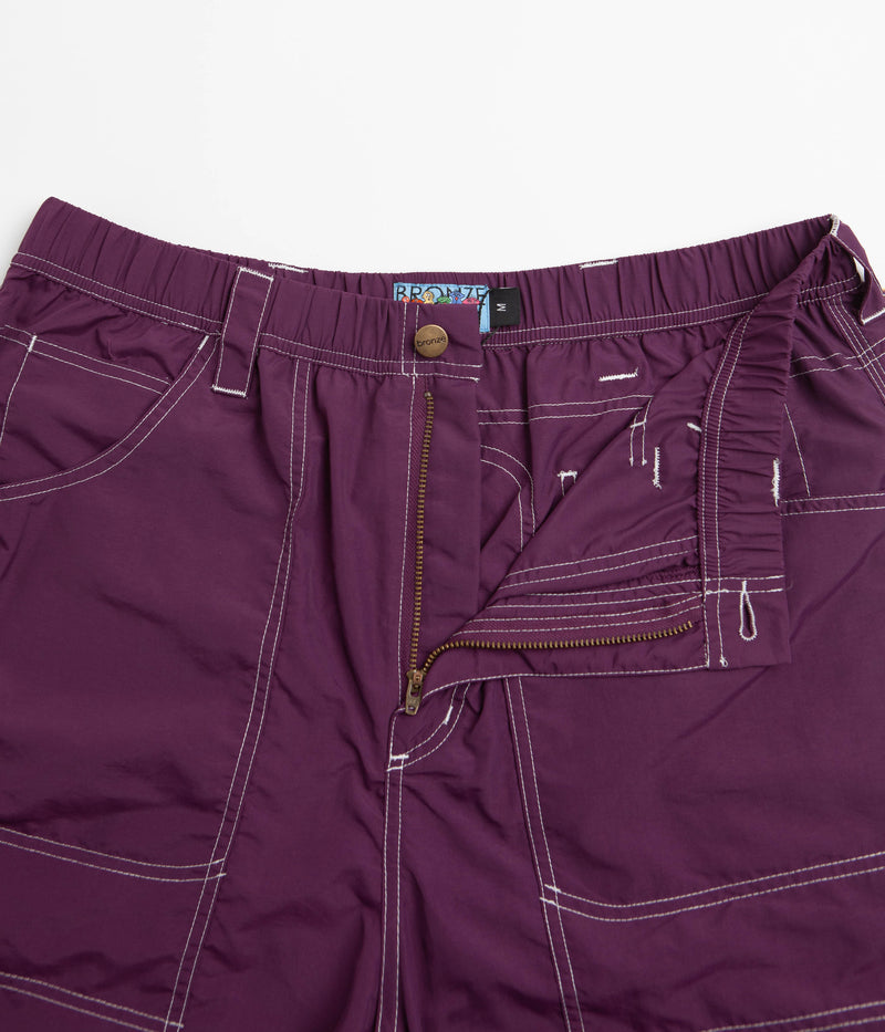 Bronze 56K Double Knee Shorts in Eggplant