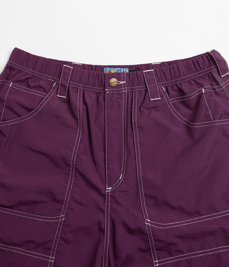 Bronze 56K Double Knee Shorts in Eggplant
