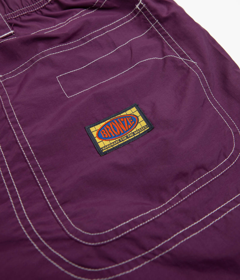 Bronze 56K Double Knee Shorts in Eggplant