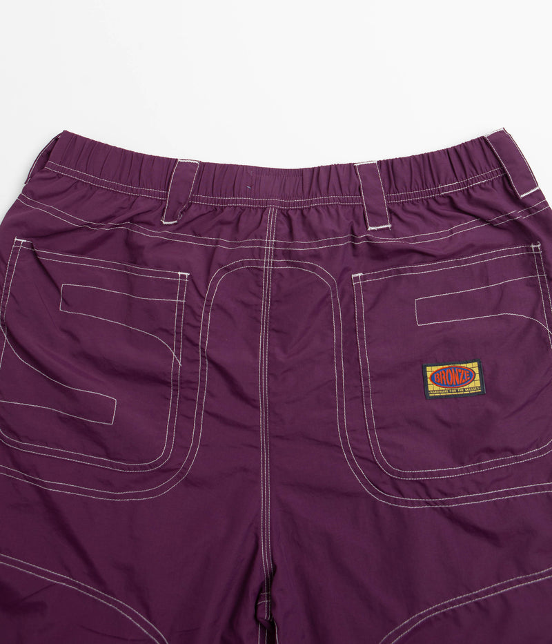 Bronze 56K Double Knee Shorts in Eggplant