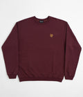 Bronze 56K Logo Crewneck Sweatshirt in Burgundy