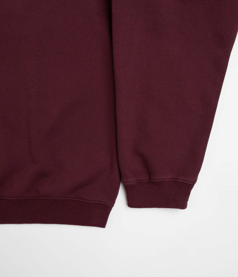 Bronze 56K Logo Crewneck Sweatshirt in Burgundy