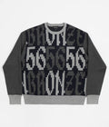 Bronze 56K Old E Crewneck Sweatshirt in Black and Grey