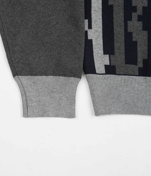 Bronze 56K Old E Crewneck Sweatshirt in Black and Grey