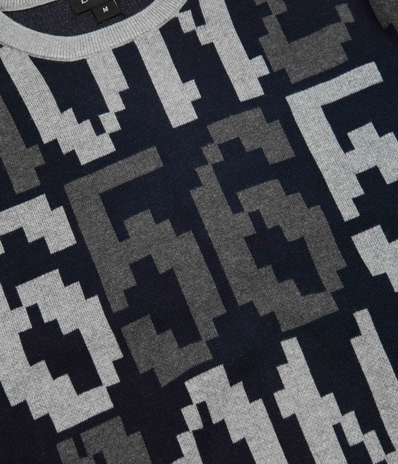 Bronze 56K Old E Crewneck Sweatshirt in Black and Grey
