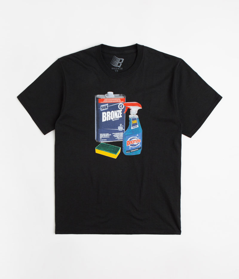 Bronze 56K Paint Thinner T-Shirt in Black