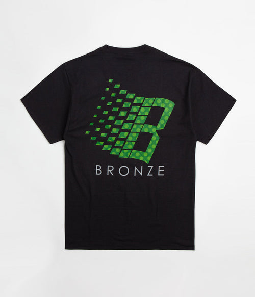 Bronze 56K Polka Dot Logo T-Shirt in Black