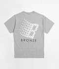Bronze 56K Polka Dot Logo T-Shirt in Heather Grey