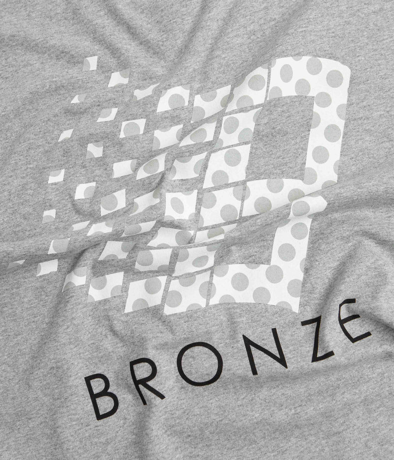 Bronze 56K Polka Dot Logo T-Shirt in Heather Grey