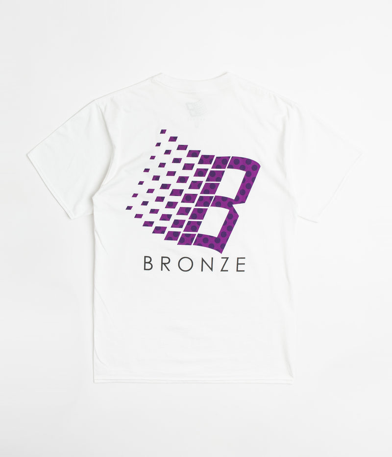 Bronze 56K Polka Dot Logo T-Shirt in White