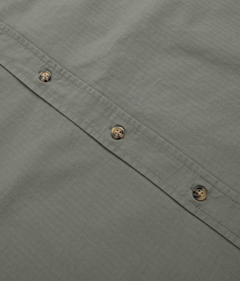 Bronze 56K Ripstop Short Sleeve Shirt in Grey