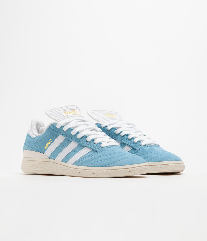 Adidas Busenitz Shoes in Preloved Blue and FTWR White / Chalk White