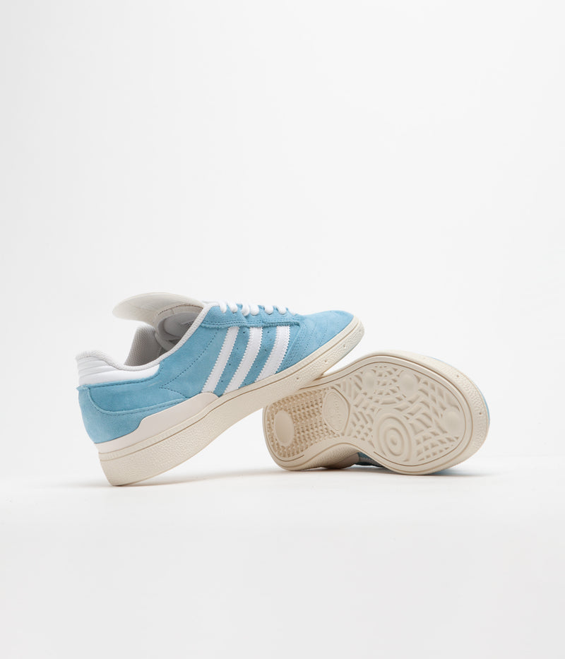 Adidas Busenitz Shoes in Preloved Blue and FTWR White / Chalk White