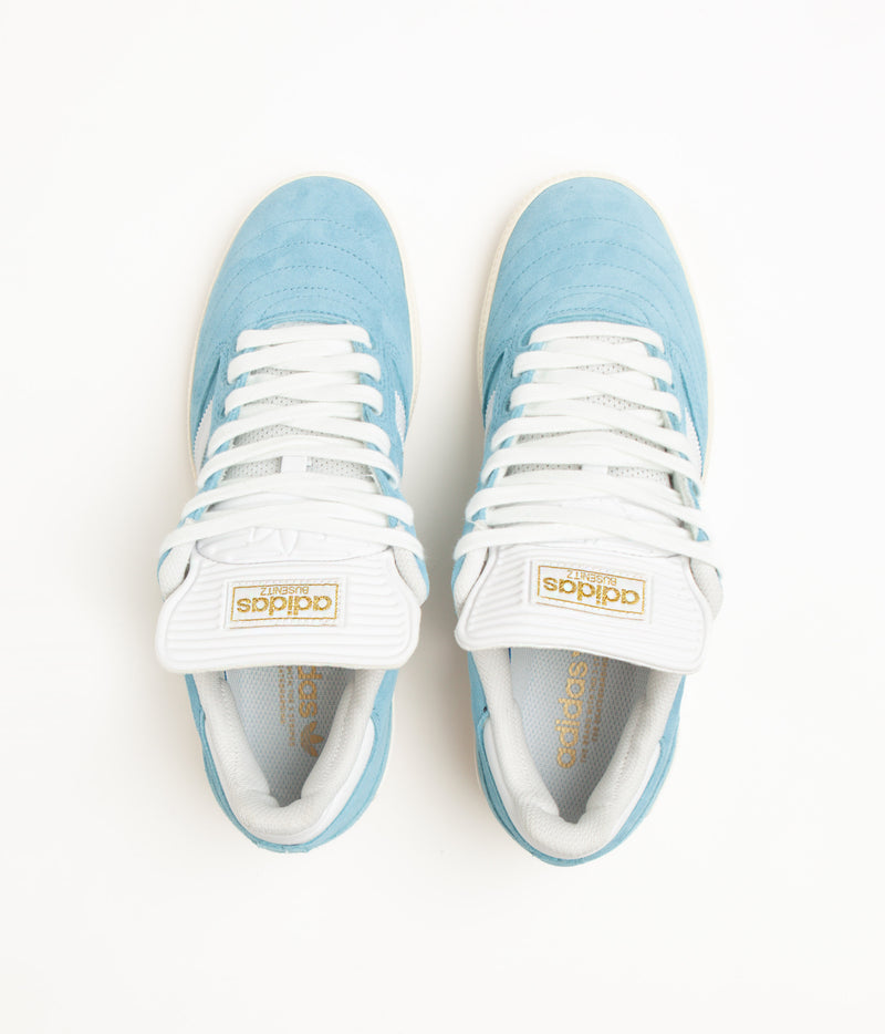 Adidas Busenitz Shoes in Preloved Blue and FTWR White / Chalk White