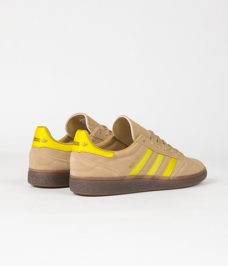 Adidas Busenitz Vintage Shoes in Golden Beige and Impact Yellow / Gum5