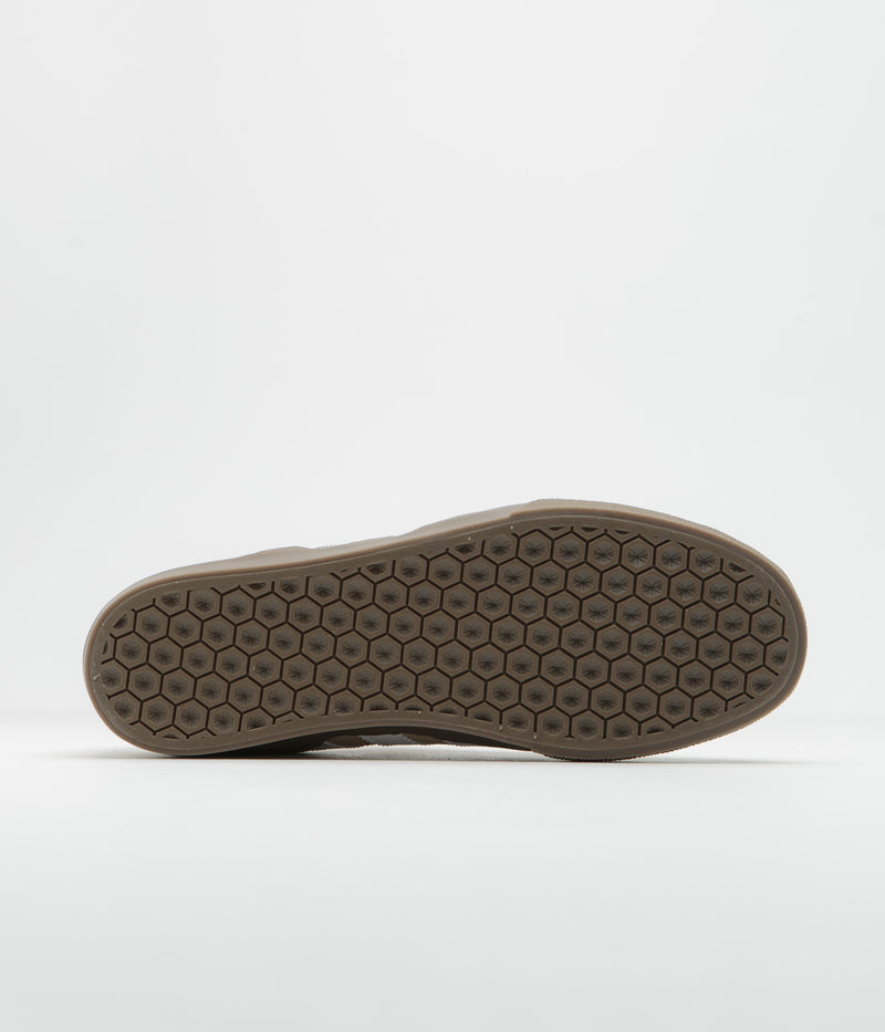 Adidas Busenitz Vulc II Shoes in Cardboard and Chalk White / Gold Metallic