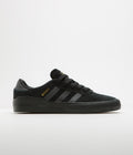 Adidas Busenitz Vulc II Shoes in Core Black and Carbon / Core Black