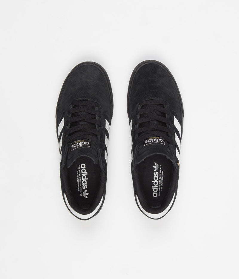 Adidas Busenitz Vulc II Shoes in Core Black and FTWR White / Gold Metallic