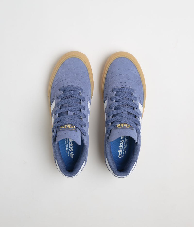 Adidas Busenitz Vulc II Shoes in Crew Blue and FTWR White / Gum3