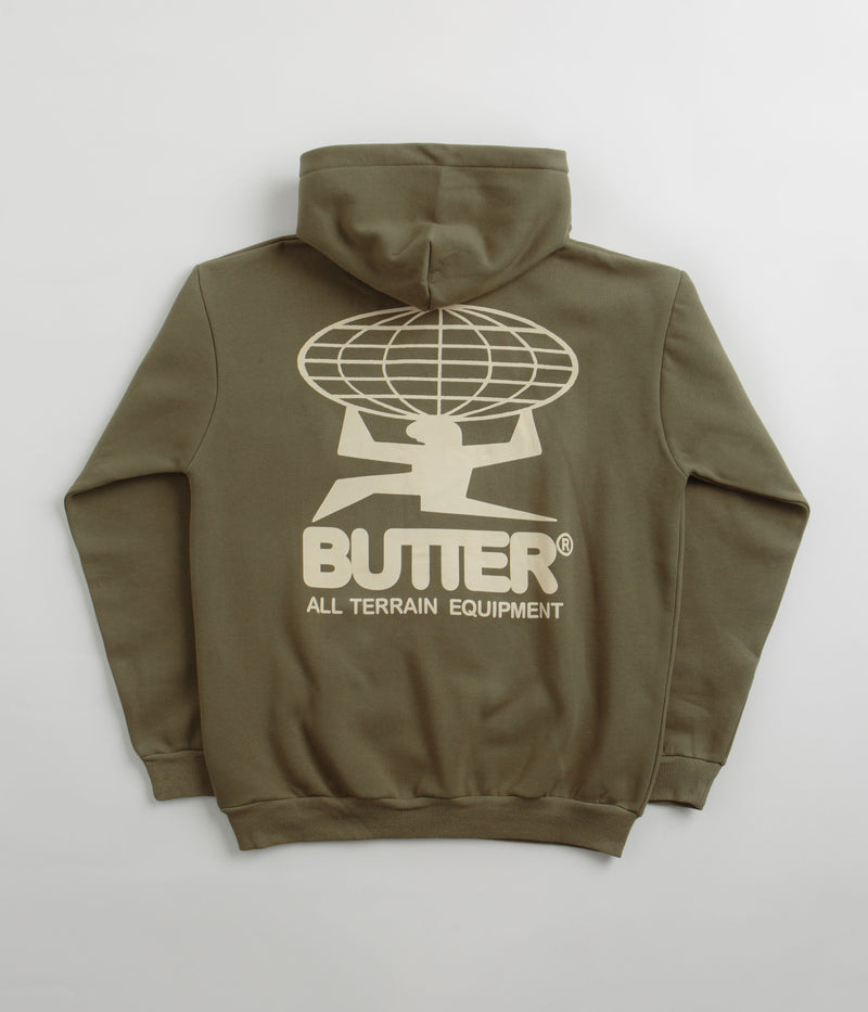 Butter Goods All Terrain Hoodie in Army