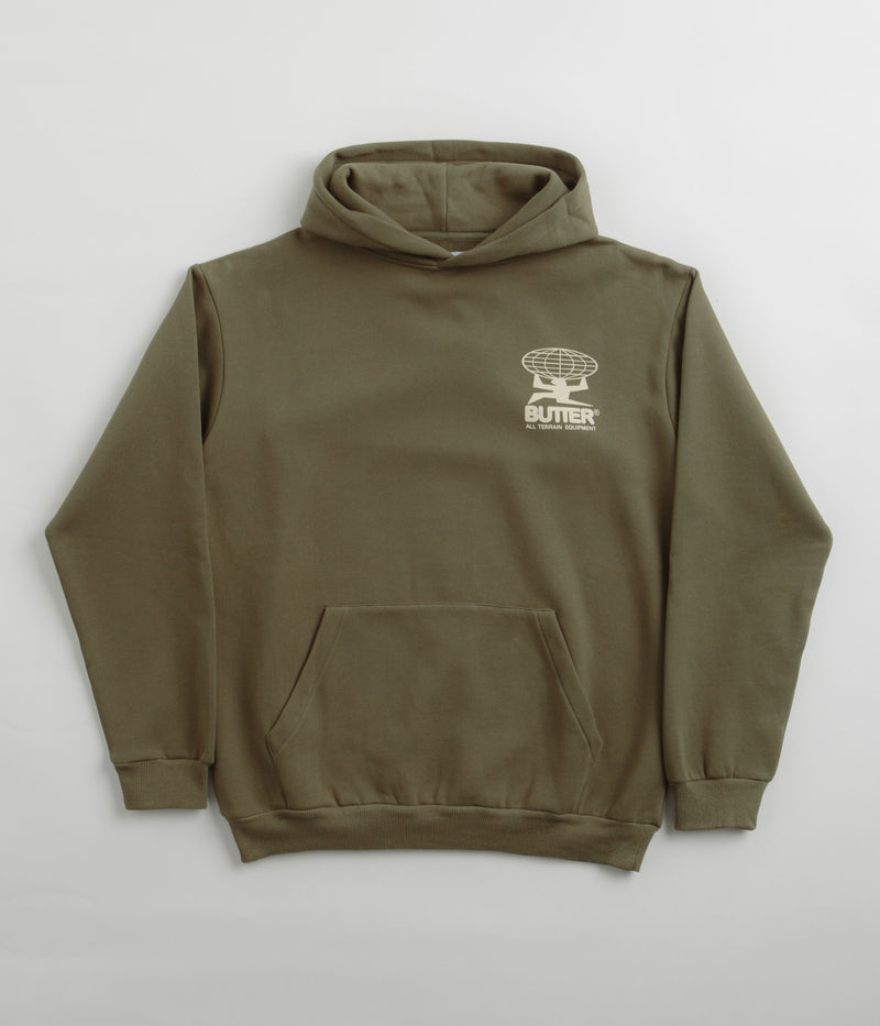 Butter Goods All Terrain Hoodie in Army