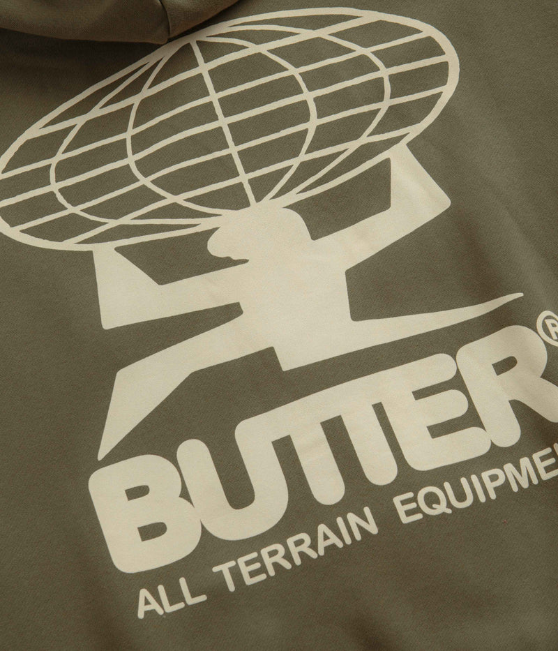 Butter Goods All Terrain Hoodie in Army