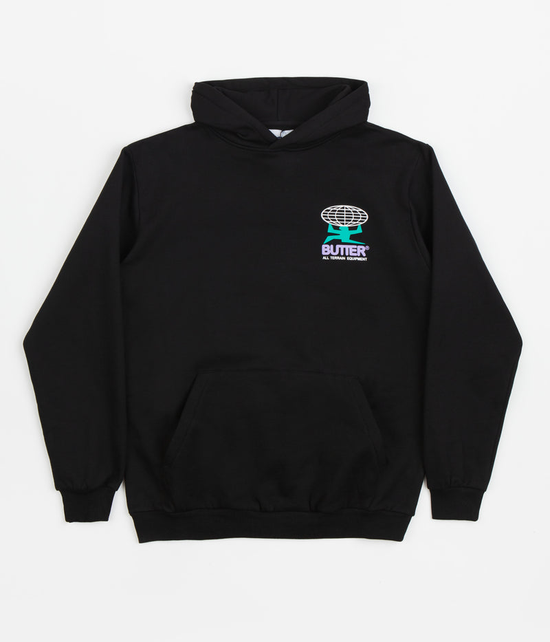 Butter Goods All Terrain Hoodie in Black