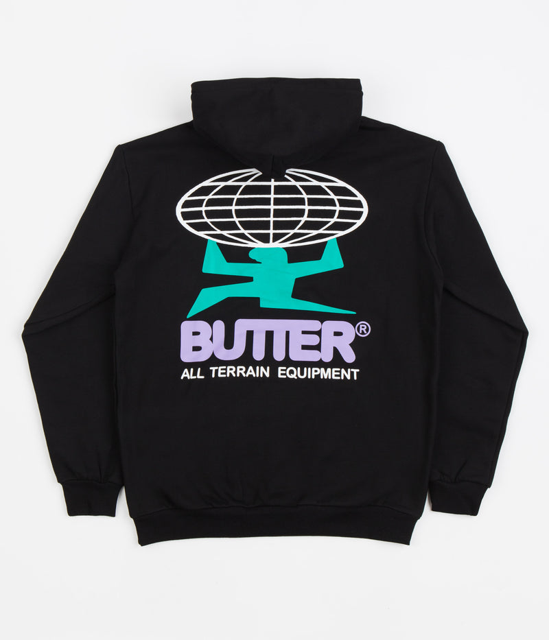 Butter Goods All Terrain Hoodie in Black