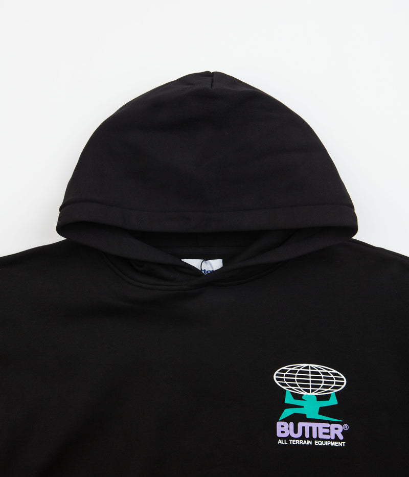 Butter Goods All Terrain Hoodie in Black