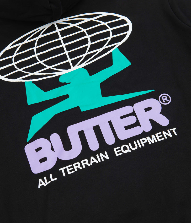 Butter Goods All Terrain Hoodie in Black