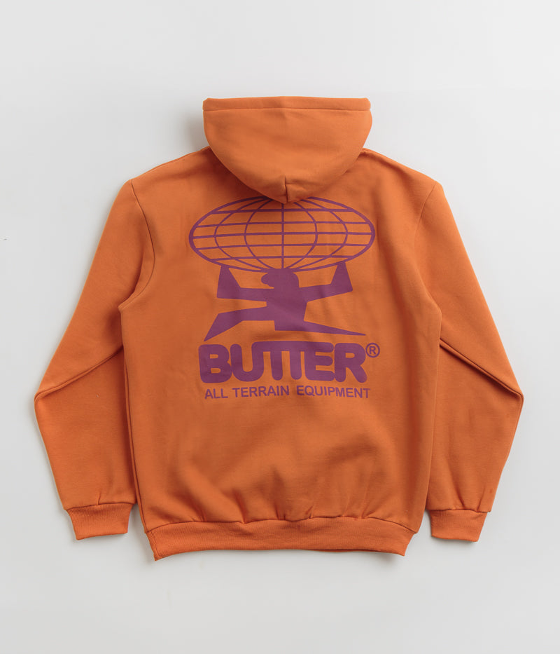 Butter Goods All Terrain Hoodie in Rust