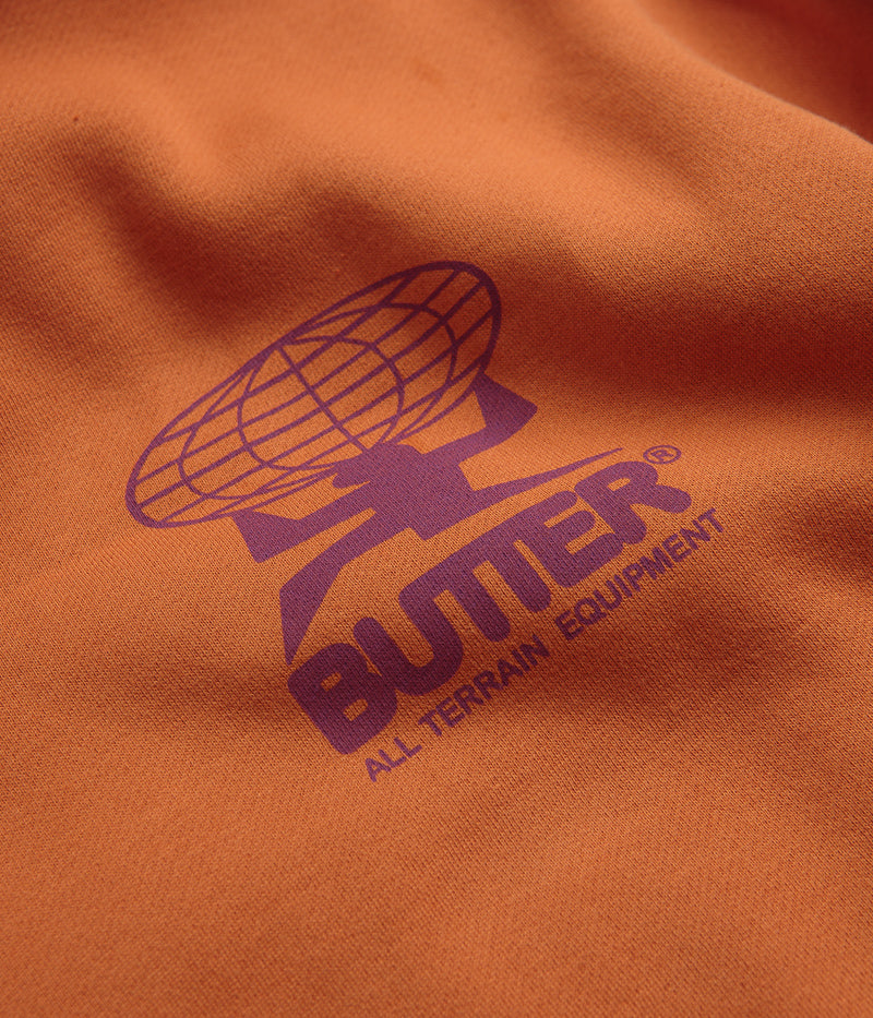 Butter Goods All Terrain Hoodie in Rust