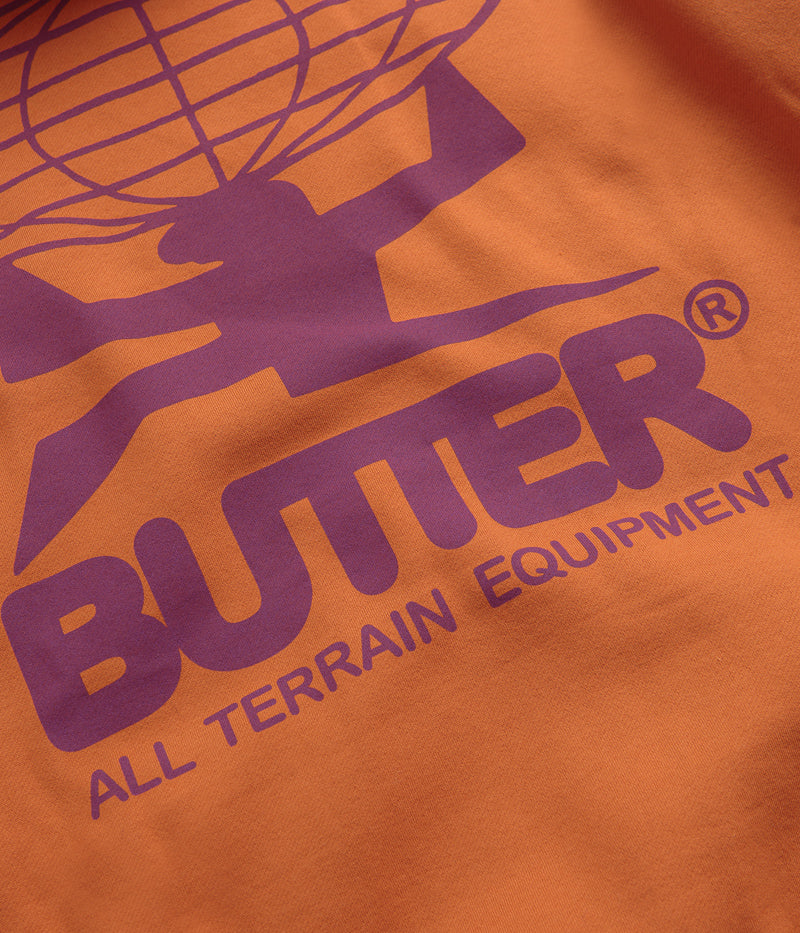 Butter Goods All Terrain Hoodie in Rust