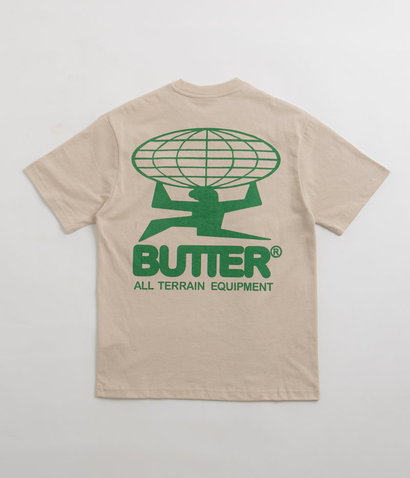 Butter Goods All Terrain T-Shirt in Sand and Green