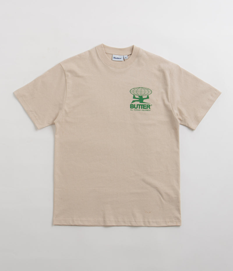 Butter Goods All Terrain T-Shirt in Sand and Green