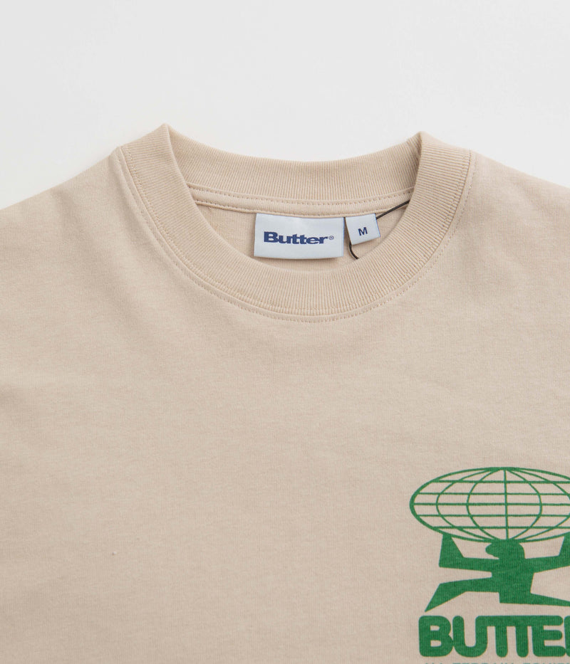 Butter Goods All Terrain T-Shirt in Sand and Green