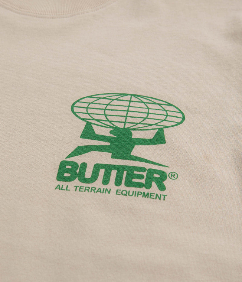 Butter Goods All Terrain T-Shirt in Sand and Green