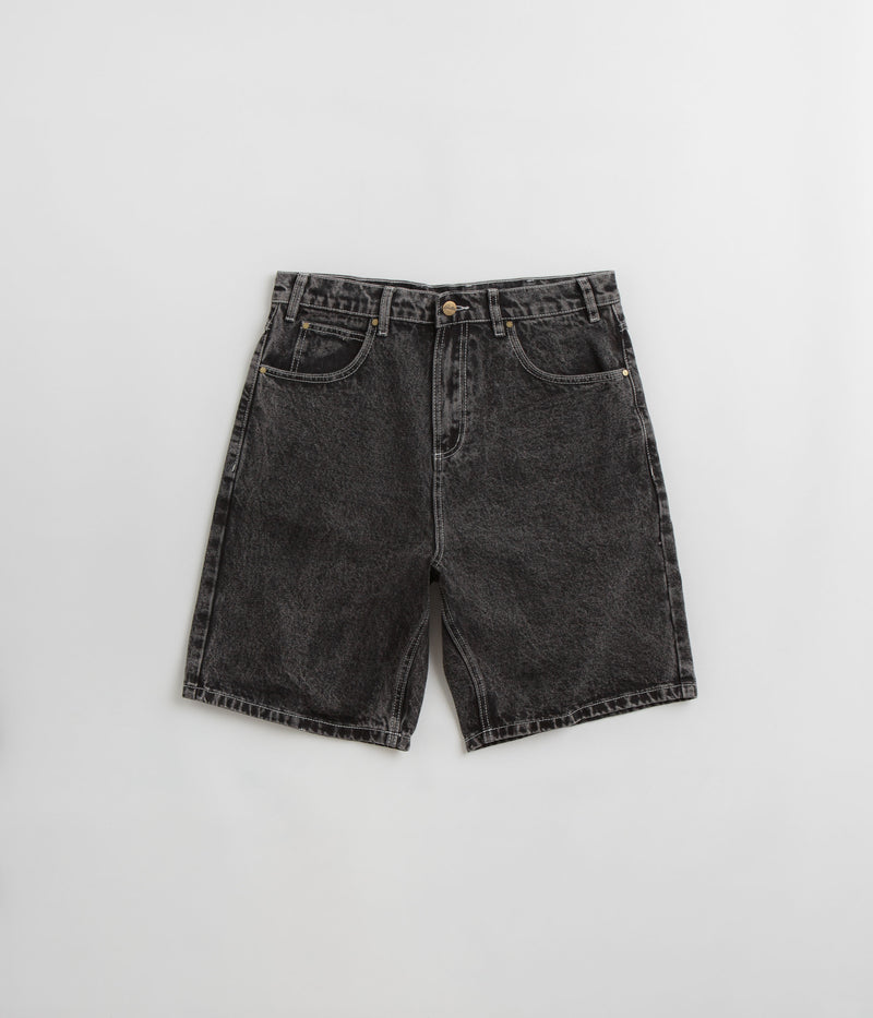 Butter Goods Applique Denim Shorts in Acid Black
