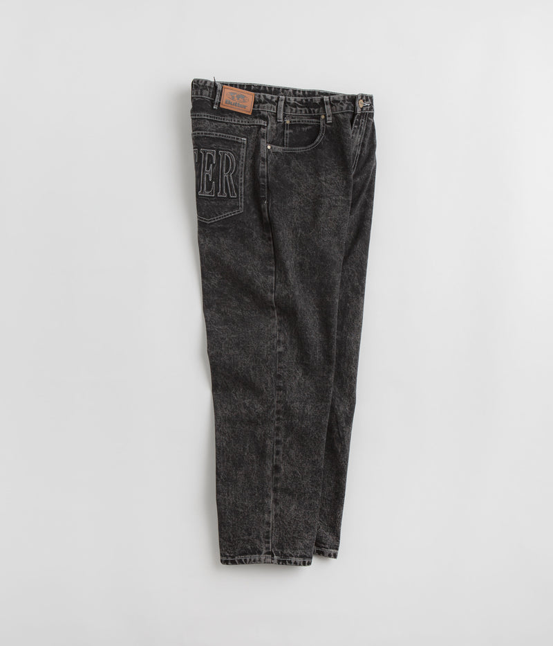 Butter Goods Applique Jeans in Acid Black