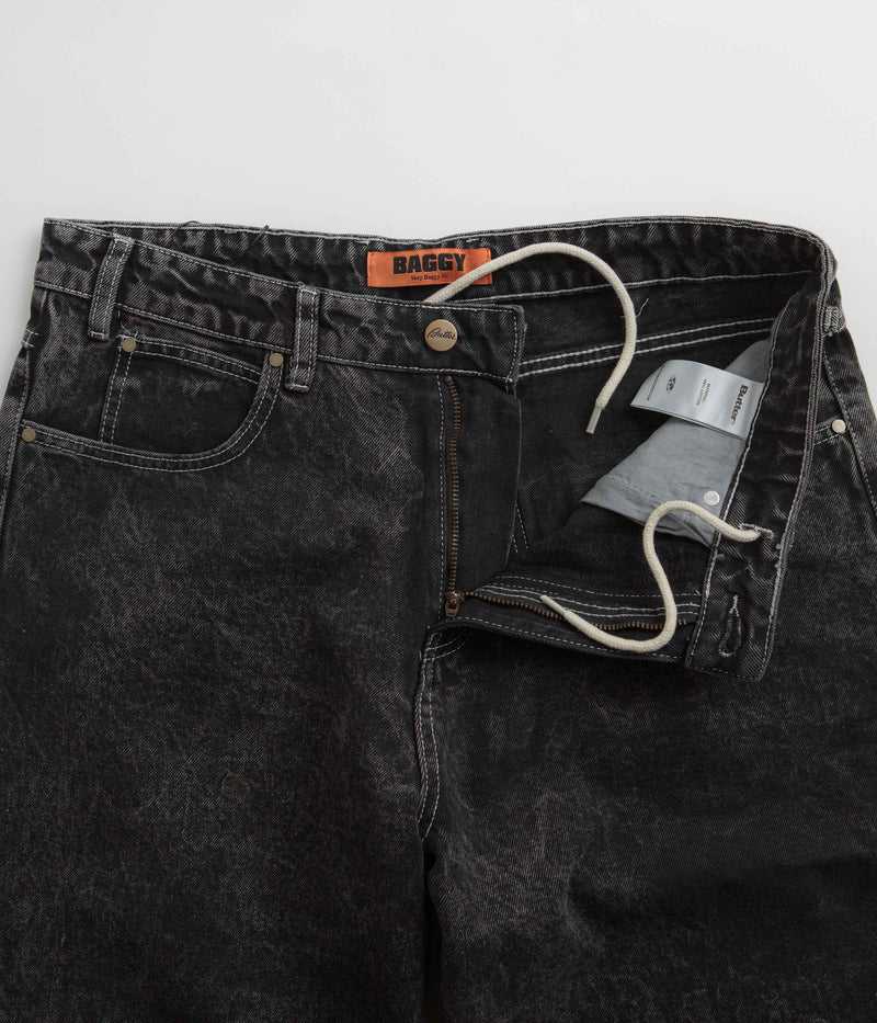 Butter Goods Applique Jeans in Acid Black