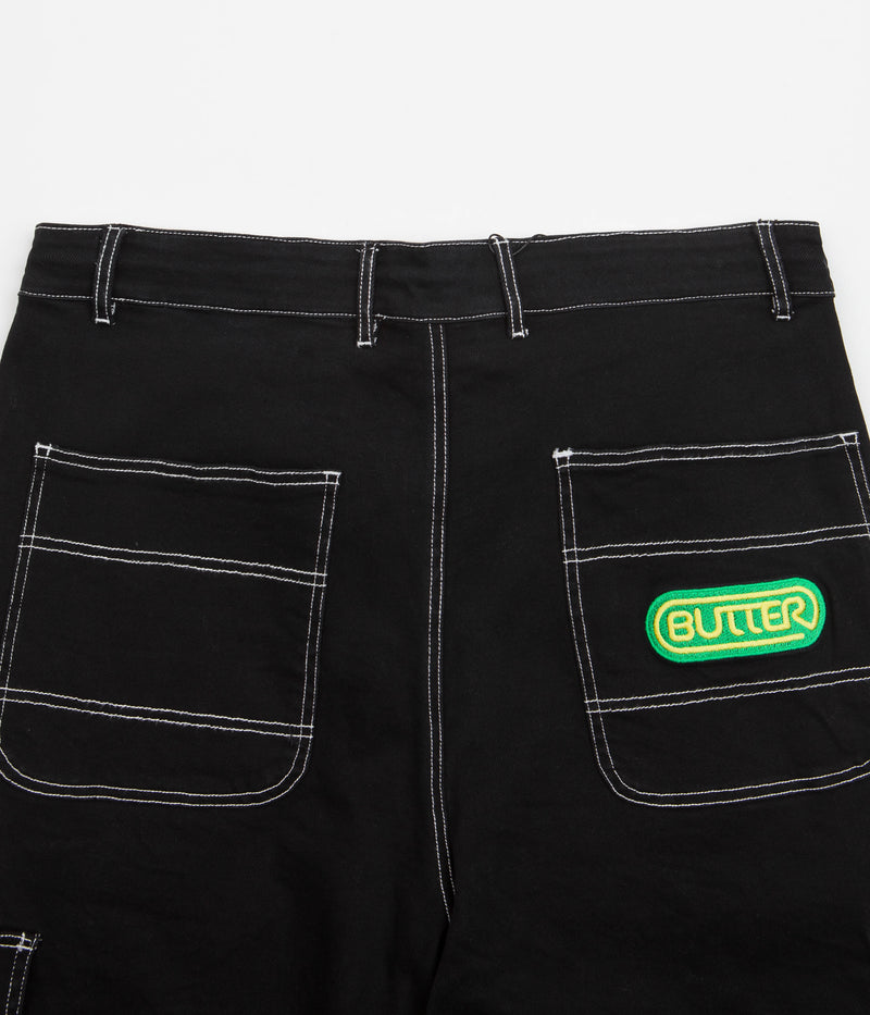 Butter Goods Baggy Cargo Shorts in Black