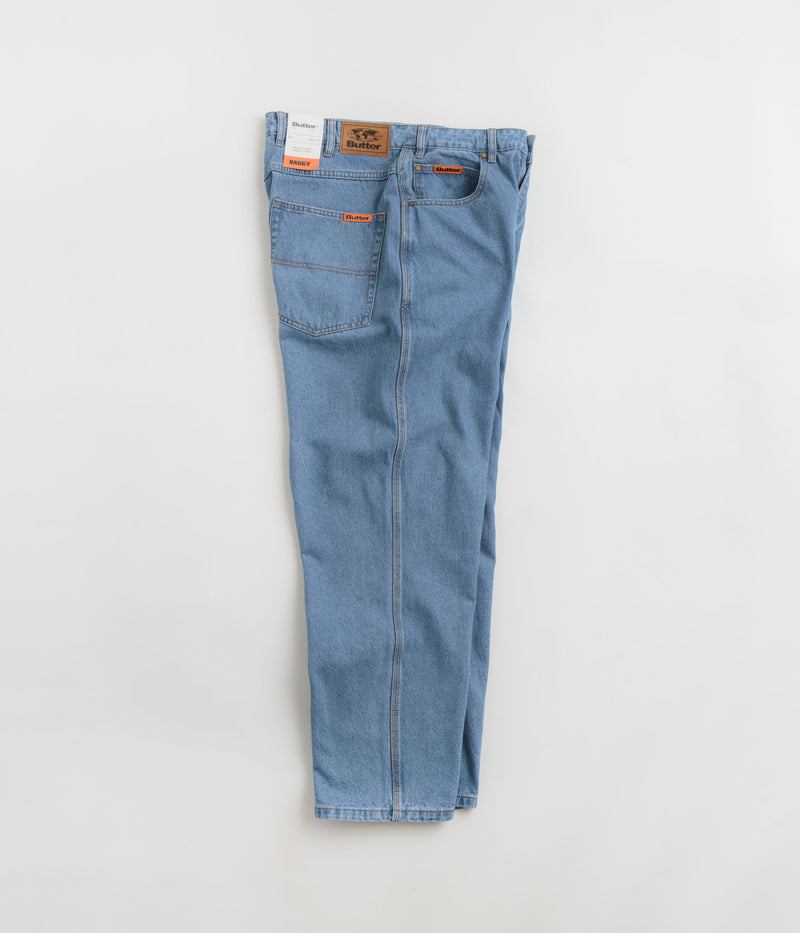 Butter Goods Baggy Jeans in Washed Indigo