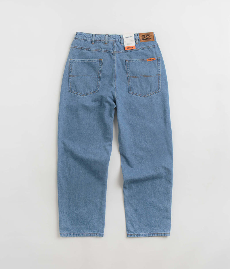 Butter Goods Baggy Jeans in Washed Indigo