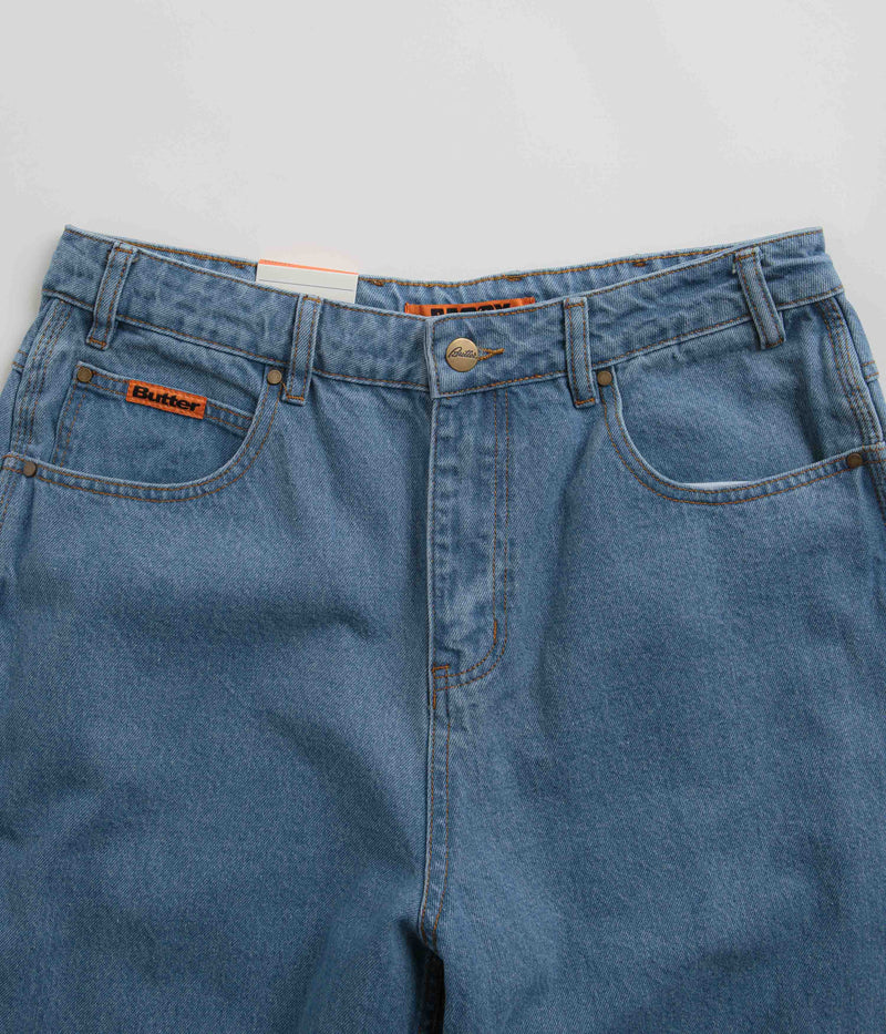 Butter Goods Baggy Jeans in Washed Indigo