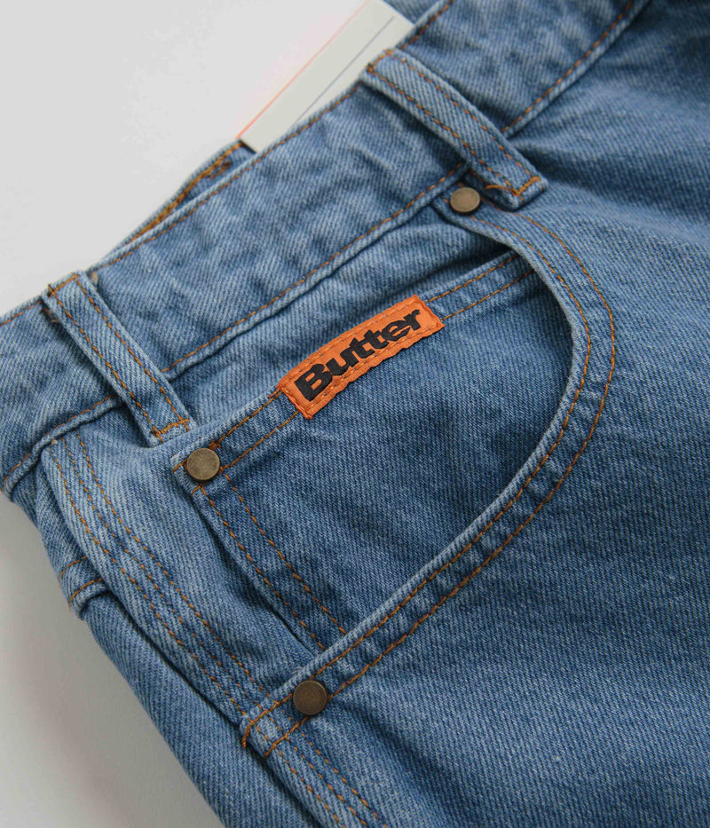 Butter Goods Baggy Jeans in Washed Indigo