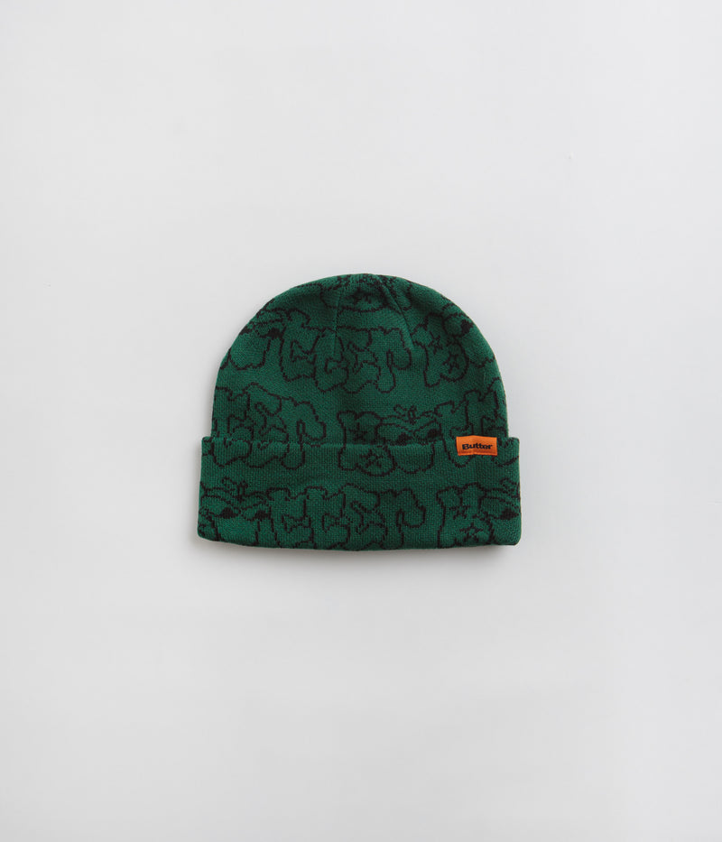 Butter Goods Big Apple Cuff Beanie in Green