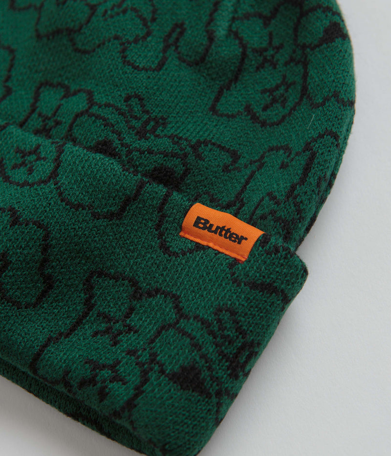Butter Goods Big Apple Cuff Beanie in Green